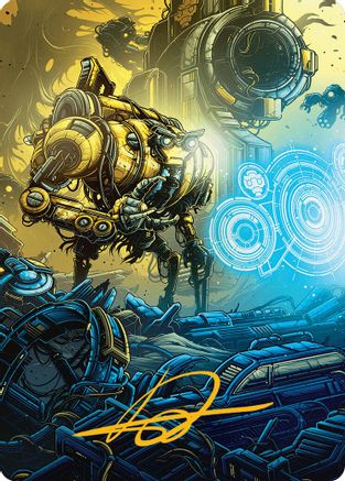 Mendicant Core, Guidelight Art Card (1/54) (Gold-Stamped Signature) [Aetherdrift Art Series]-1