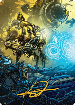 Mendicant Core, Guidelight Art Card (1/54) (Gold-Stamped Signature) [Aetherdrift Art Series]-1