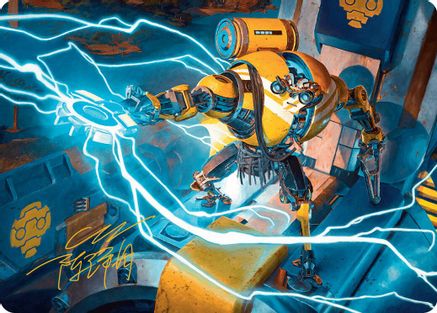 Mendicant Core, Guidelight Art Card (12/54) (Gold-Stamped Signature) [Aetherdrift Art Series]-1