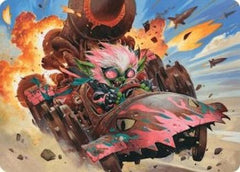 Redshift, Rocketeer Chief Art Card [Aetherdrift Art Series]-1