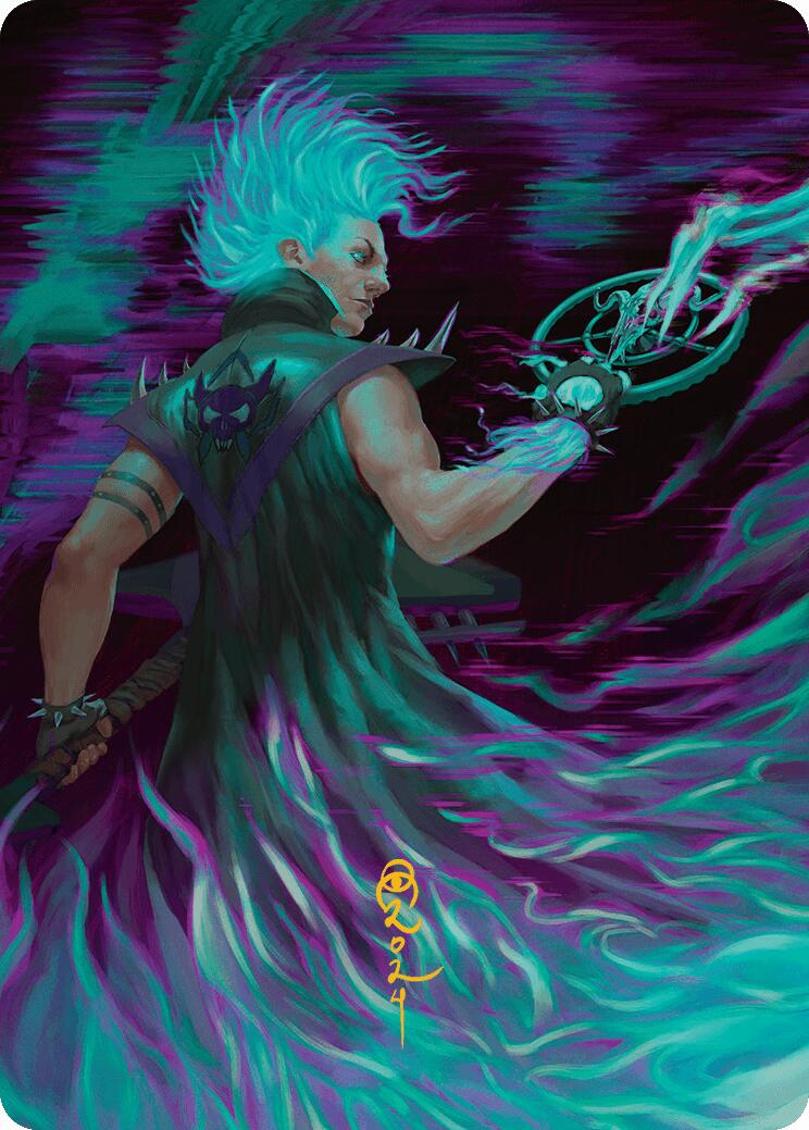 Winter, Cursed Rider Art Card (Gold-Stamped Signature) [Aetherdrift Art Series]-1