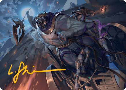 Zahur, Glory's Past Art Card (Gold-Stamped Signature) (AADFT-010) - Art Series: Aetherdrift-1