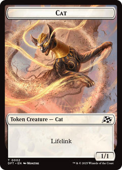 Cat // Thopter (0010) Double-Sided Token [Aetherdrift Tokens]-1