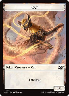 Cat // Thopter (0010) Double-Sided Token [Aetherdrift Tokens]-3