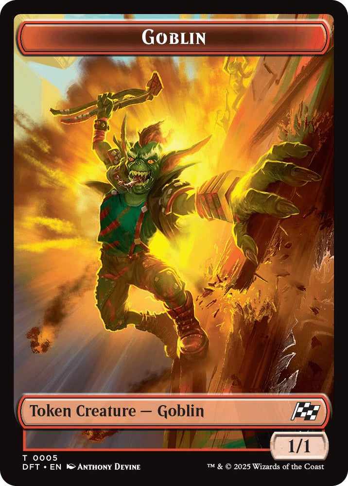 Goblin // Thopter (0010) Double-Sided Token [Aetherdrift Tokens]