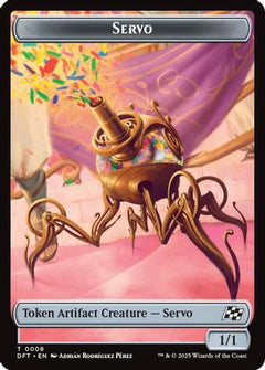Servo // Thopter (0009) Double-Sided Token [Aetherdrift Tokens]-3