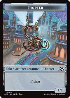 Thopter (0009) // Treasure Double-Sided Token [Aetherdrift Tokens]-3