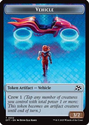Vehicle // Pilot Double-Sided Token (DFT-12 // 1) - Aetherdrift Foil-1