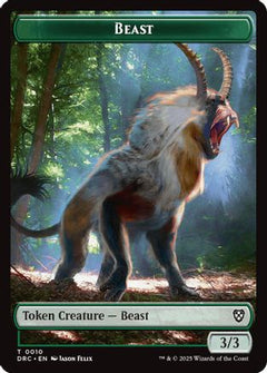 Beast (0010) // Beast (0011) Double-Sided Token [Aetherdrift Commander]-1
