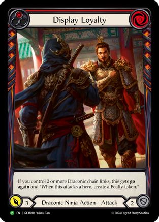 Display Loyalty (Red) [GEM010] (GEM Pack 1)  Rainbow Foil-1