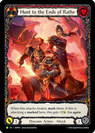 Hunt to the Ends of Rathe (Red) (GEM015) - GEM Pack 1-1