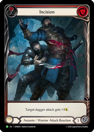 Incision (Red) [GEM029] (GEM Pack 1)  Rainbow Foil-1