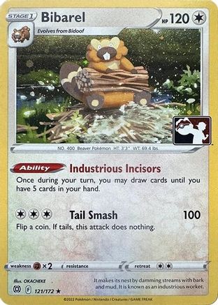 Bibarel (Cosmos Holo) 121/172  - Holofoil Prize Pack Series Cards - Rare-1