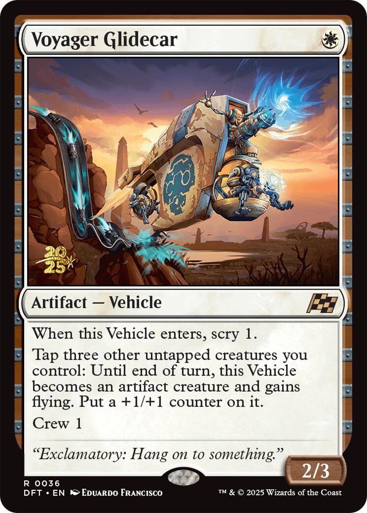 Voyager Glidecar [Aetherdrift Prerelease Promos]-1
