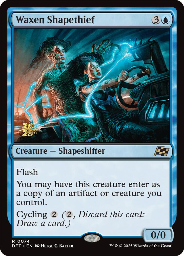 Waxen Shapethief [Aetherdrift Prerelease Promos]-1