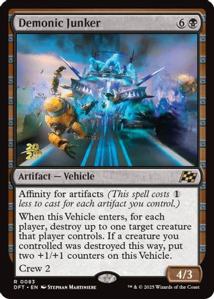 Demonic Junker [Aetherdrift Prerelease Promos]-1