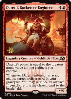 Daretti, Rocketeer Engineer [Aetherdrift Prerelease Promos]-1