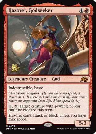 Hazoret, Godseeker [Aetherdrift Prerelease Promos]-1
