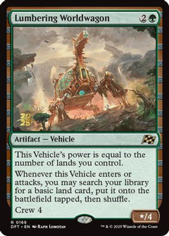 Lumbering Worldwagon [Aetherdrift Prerelease Promos]-1
