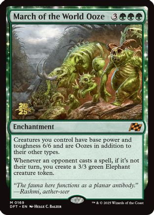 March of the World Ooze [Aetherdrift Prerelease Promos]-1