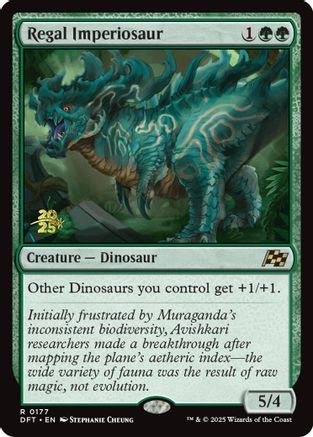 Regal Imperiosaur [Aetherdrift Prerelease Promos]-1