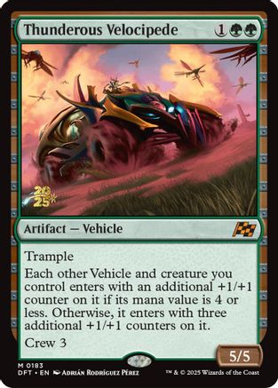 Thunderous Velocipede [Aetherdrift Prerelease Promos]-1