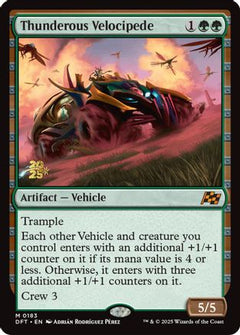 Thunderous Velocipede [Aetherdrift Prerelease Promos]-1