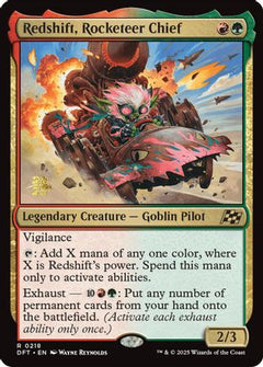 Redshift, Rocketeer Chief [Aetherdrift Prerelease Promos]-1