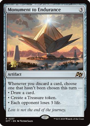Monument to Endurance [Aetherdrift Prerelease Promos]-1