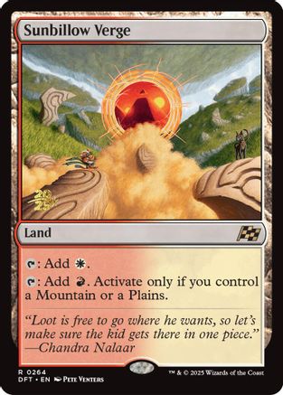 Sunbillow Verge [Aetherdrift Prerelease Promos]-1