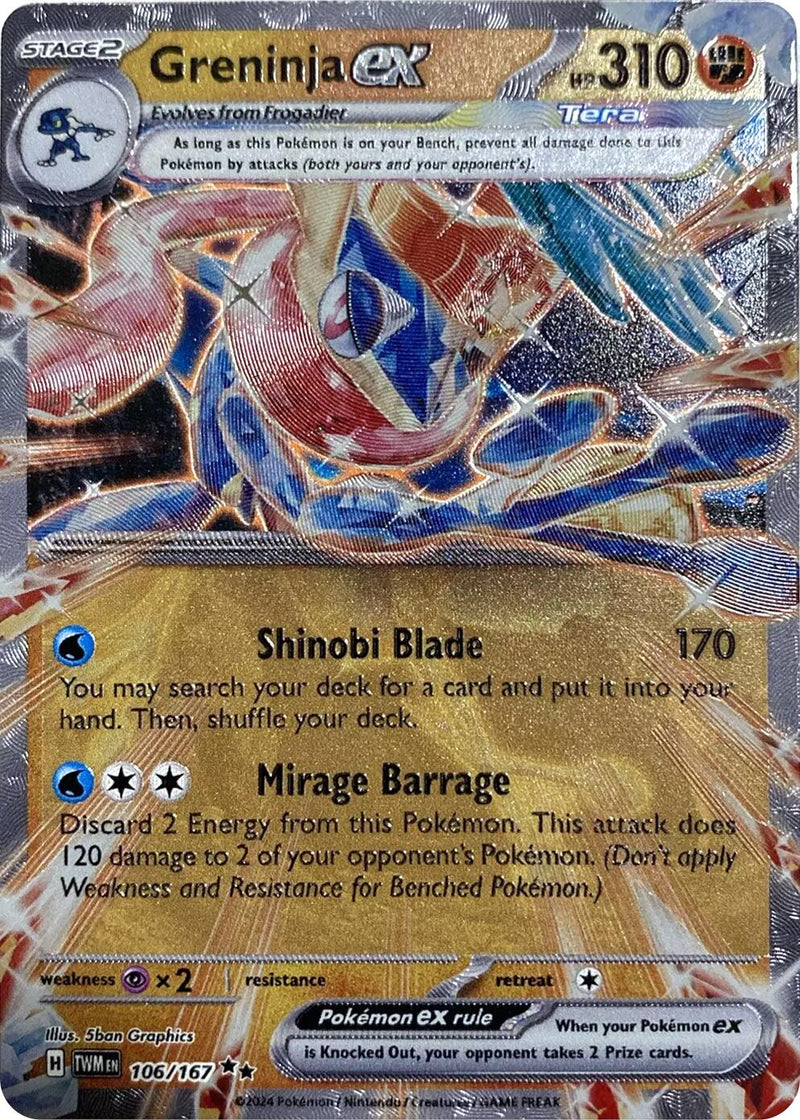 Greninja ex (106/167) (GameStop Metal Card) [Miscellaneous Cards]-1