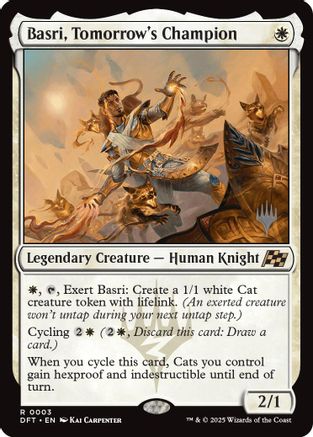 Basri, Tomorrow's Champion (Promo Pack) [Aetherdrift Promos]-1
