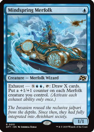 Mindspring Merfolk (Promo Pack) [Aetherdrift Promos]-1