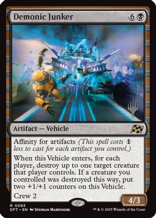 Demonic Junker (Promo Pack) [Aetherdrift Promos]-1