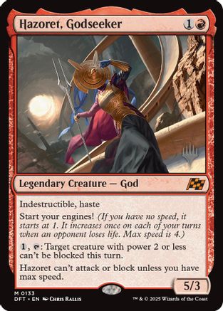 Hazoret, Godseeker (Promo Pack) [Aetherdrift Promos]-1