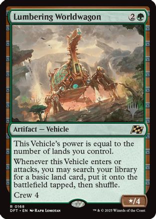 Lumbering Worldwagon (Promo Pack) [Aetherdrift Promos]-1