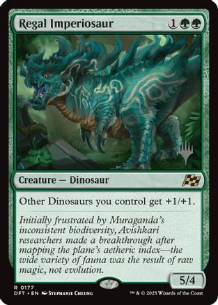 Regal Imperiosaur (Promo Pack) [Aetherdrift Promos]-1