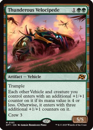 Thunderous Velocipede (Promo Pack) [Aetherdrift Promos]-1