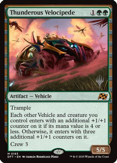Thunderous Velocipede (Promo Pack) [Aetherdrift Promos]-1