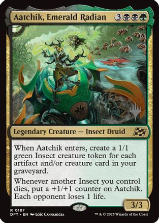 Aatchik, Emerald Radian (Promo Pack) [Aetherdrift Promos]-1