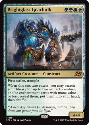 Brightglass Gearhulk (Promo Pack) [Aetherdrift Promos]-1