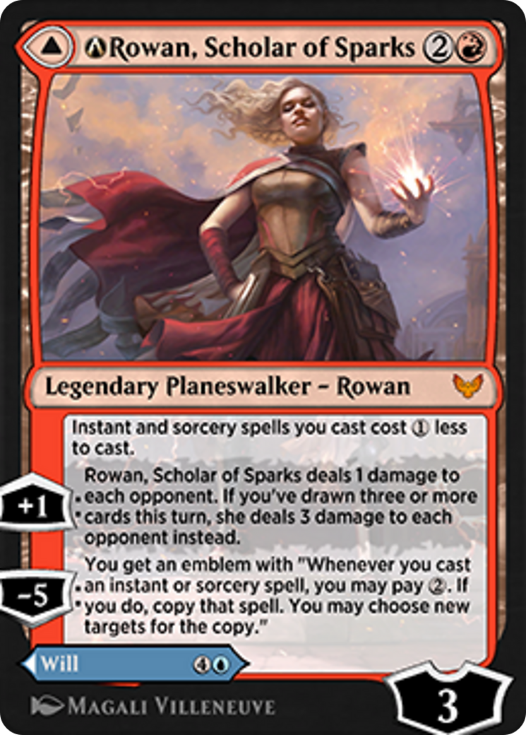 A-Rowan, Scholar of Sparks // A-Will, Scholar of Frost (STX-A-156) - Strixhaven: School of Mages-3