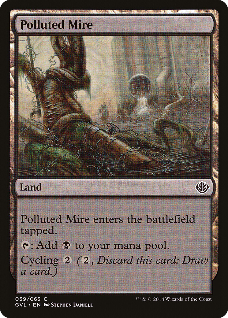 Polluted Mire (Garruk vs. Liliana) [Duel Decks Anthology]-1
