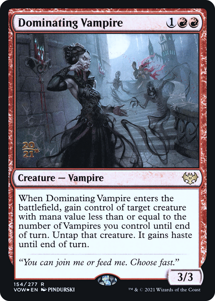 Dominating Vampire [Innistrad: Crimson Vow Prerelease Promos]-1