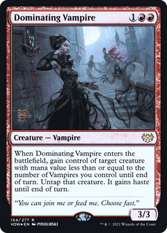 Dominating Vampire [Innistrad: Crimson Vow Prerelease Promos]-1