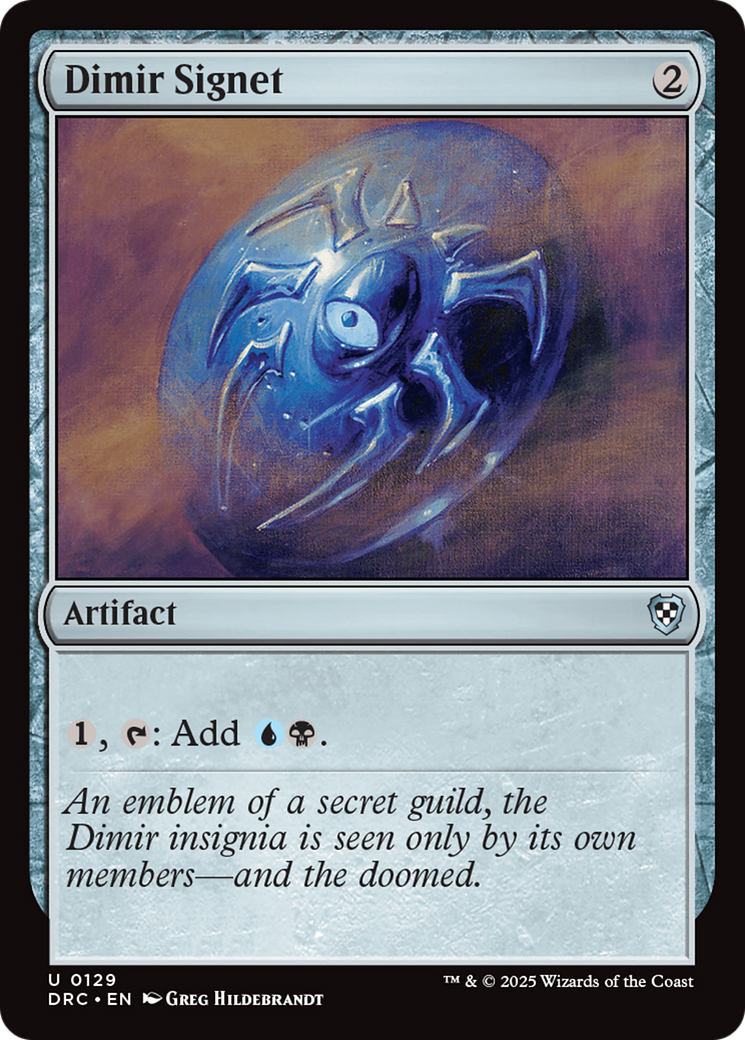 Dimir Signet [Aetherdrift Commander]-1