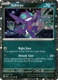 Sableye (136/193) (Cosmos Holo) [Scarlet & Violet: Paldea Evolved]-1