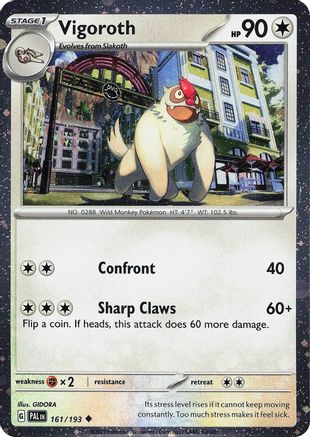 Vigoroth (161/193) (Cosmos Holo) [Scarlet & Violet: Paldea Evolved]-1