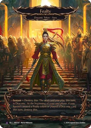 Fealty (Cold Foil) [HNT167] (The Hunted)  Cold Foil-1