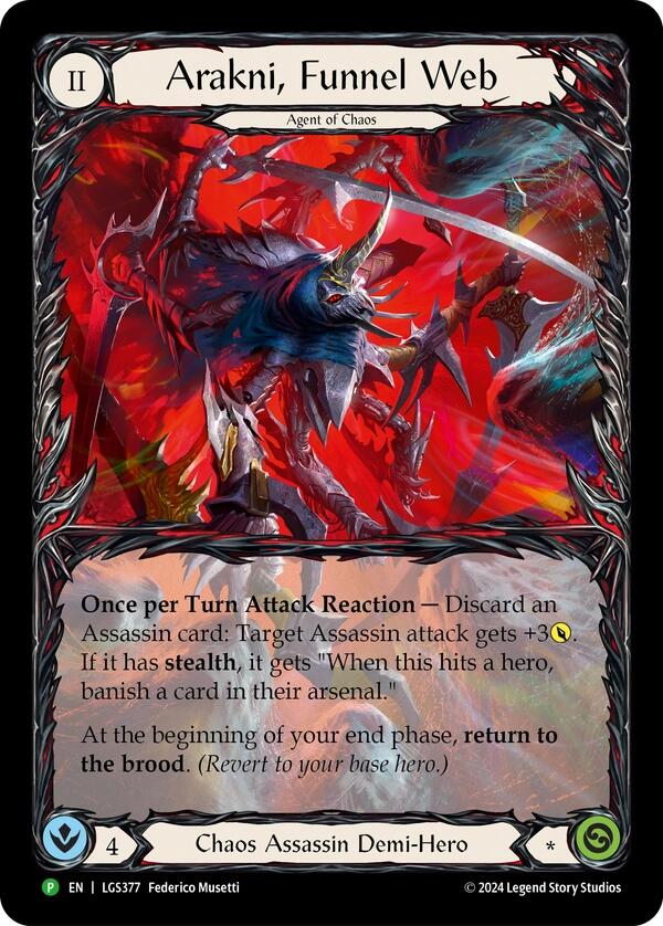 Arakni, Funnel Web (Extended Art) [LGS377] (Promo)  Rainbow Foil-1